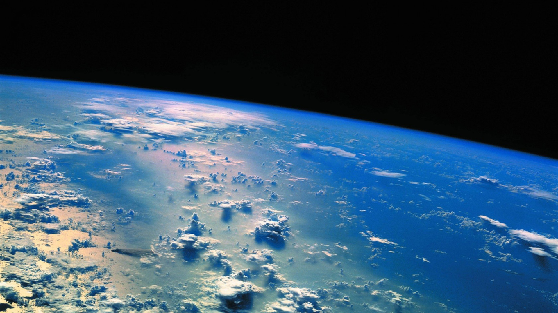 Earth from space background