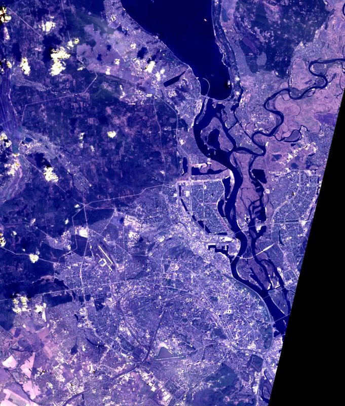 Landsat 9 image of Kyiv, Ukraine, April 24, 2022