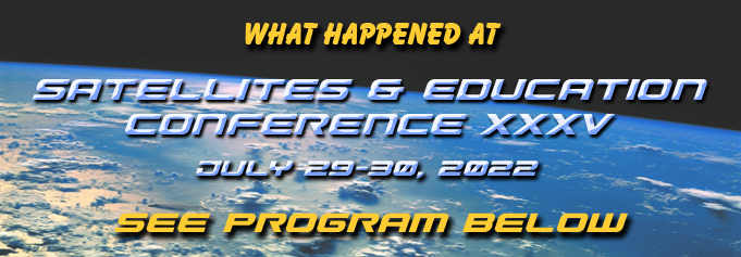 What happened at Satelites & Education Conference XXXV?
