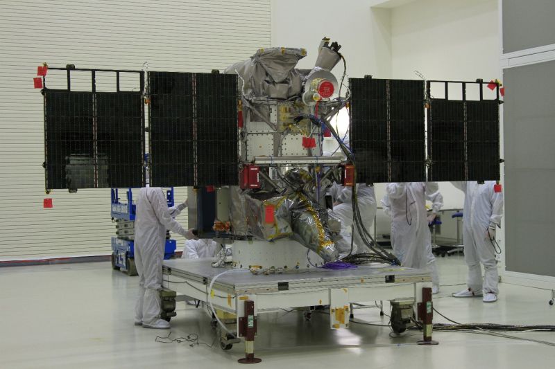 DSCOVR spacecraft before launch.