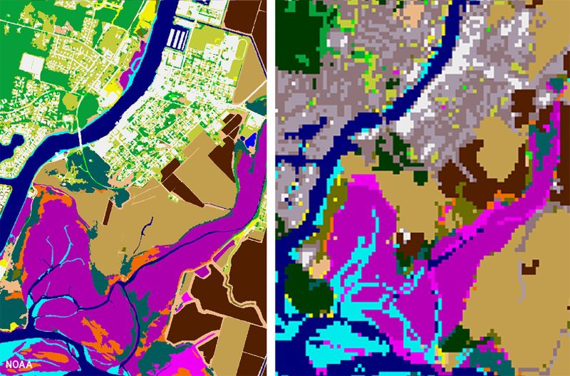 High resolution land cover data
